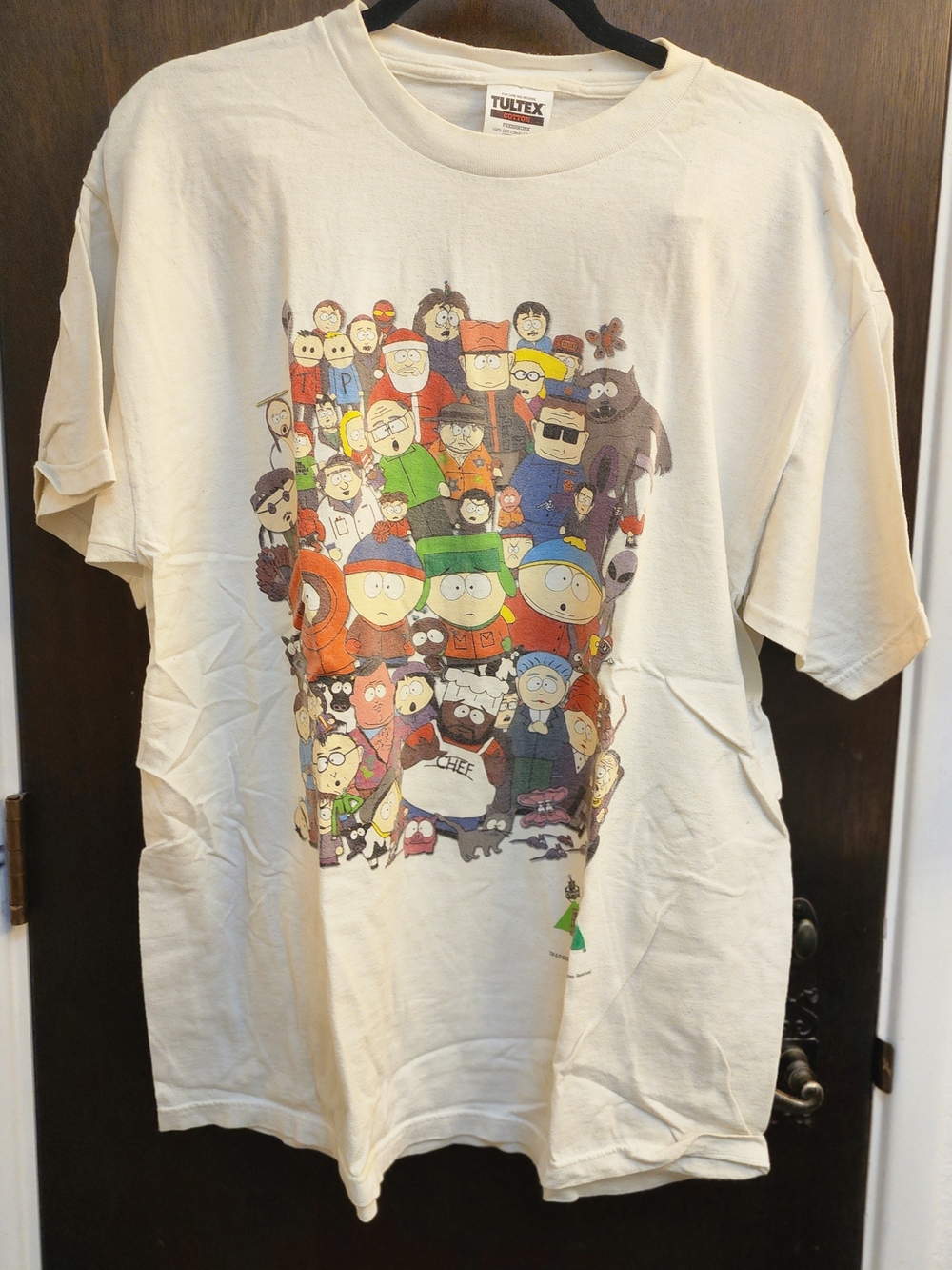 Vintage 90s 1998 Comedy Central South Park Entire Full Cast Cartoon T-Shirt XL